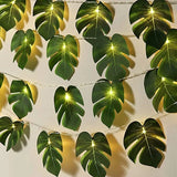 Guirlande lumineuse feuilles de Monstera - Feuilles artificielles